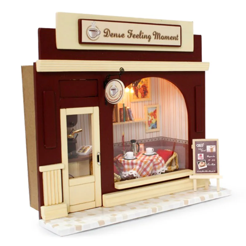 Doll house furniture miniatura diy doll houses miniature dollhouse wooden handmade grownups toys for children birthday