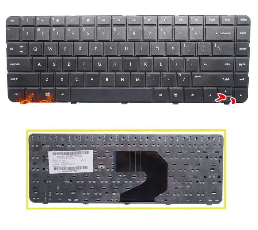 Ssea новый ноутбук США клавиатура для HP Compaq Presario CQ58 cq57-229wm cq57-214nr 646125001