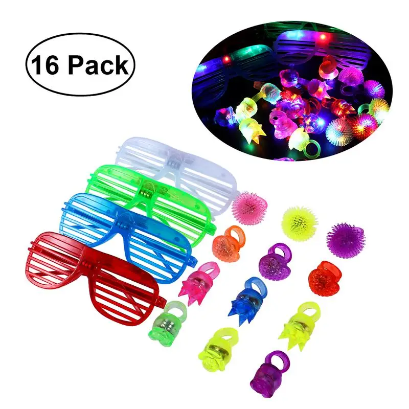 Kids LED Flashing Glasses Light Up Toys Children Novelty Funny Shutters