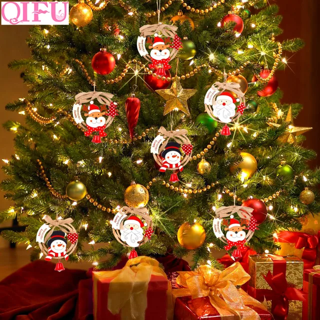 qifu 1pc christmas tree decorations pendants christmas party