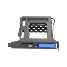 Blue all aluminum alloy PCI Slot mobile rack support 2.5 inch SATA HDD/SSD for PC expansion slot SATA3 6Gbps connector hotswap
