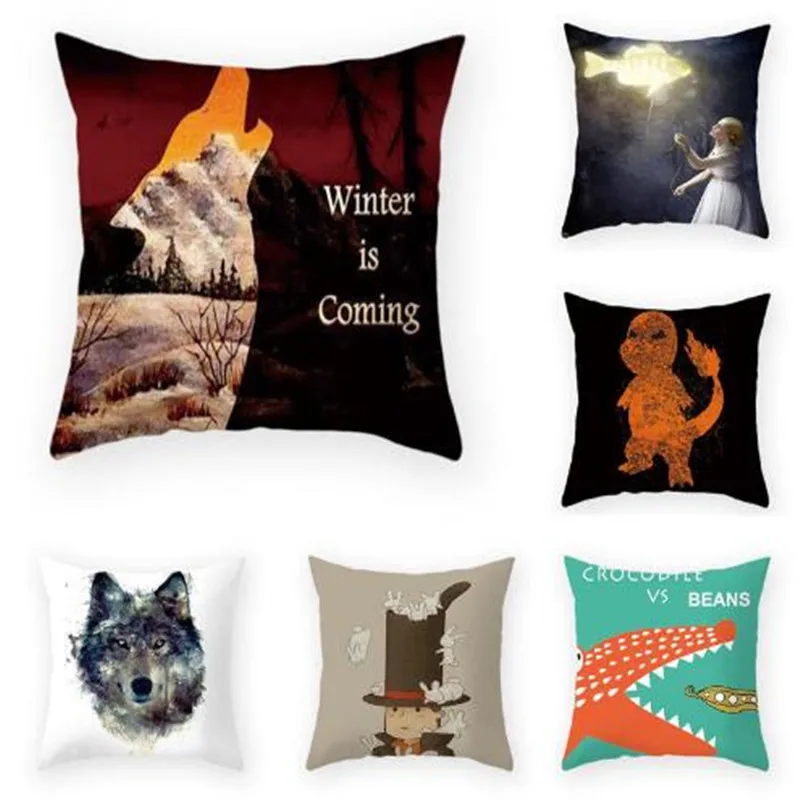 

Super clear Animal head pattern super soft throw pillow covers couch cushion covers decorative pillows