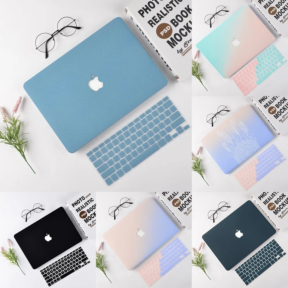 

New Solid Anti Fall For MacBook Case Laptop Sleeve Notebook Cover For MacBook Air Pro Retina 11 12 13 15 13.3 15.4 Inch Torba