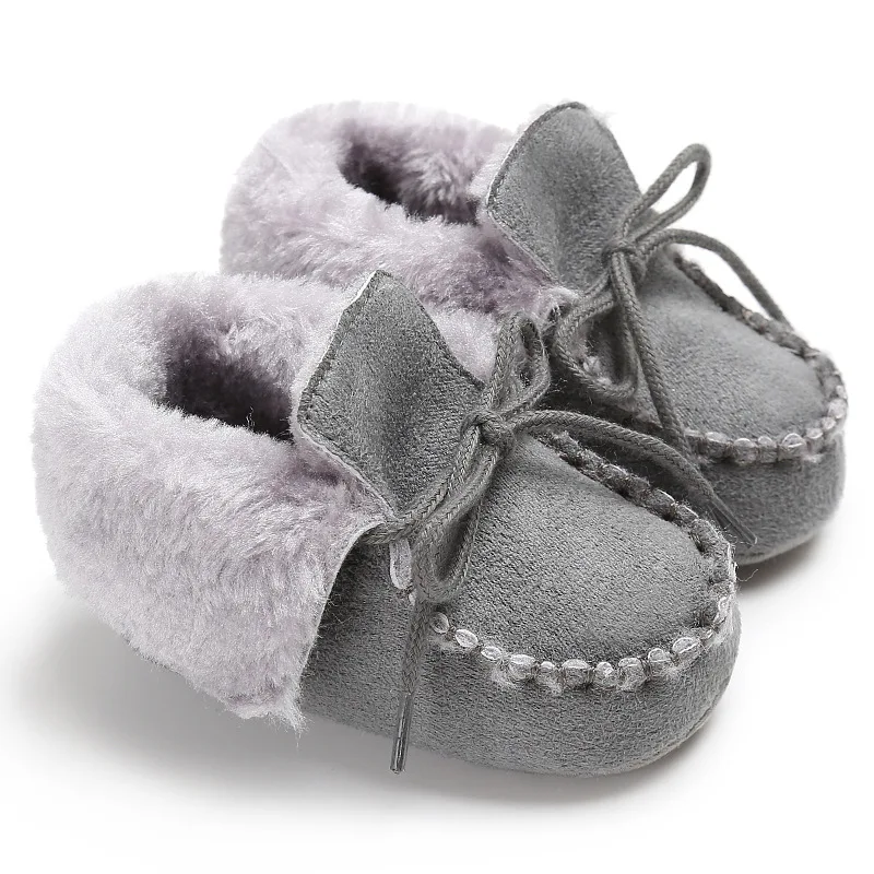 

Newborn Booties Baby Shoes Kids Cotton Winter Warm First Walker Babe Soft Sole Snow Shoes Baby Boy Booty Girls Fur Winter Booty
