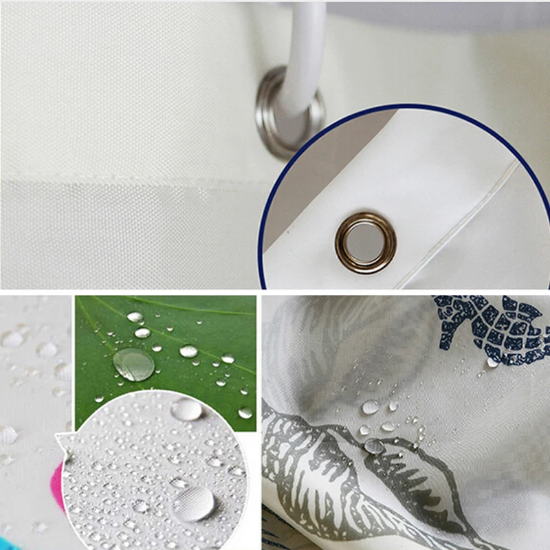 Sweetenlife 180x180 см занавески для ванной комнаты серии Кактус с рисунком водонепроницаемые занавески розовый светильник синий занавески для ванной