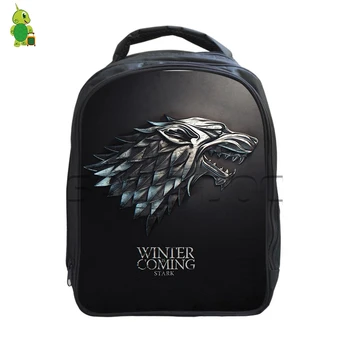 

Game of Thrones Backpack for Boys Girls School Bags Daily Backpack Winter Is Coming Stark Kindergarten Backpacks Kids Gift Bags