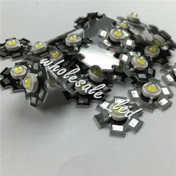 

1000PCS 1W High Power LED Diode Light Emitter 1 Watt Warm white Neutral white Cold White 2800-30000K with 20mm base