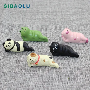 

Sleeping Cat Pig Panda Frog Miniature figurine Resin Toy Creative Gifts wedding decoration garden statue Home garden Decole
