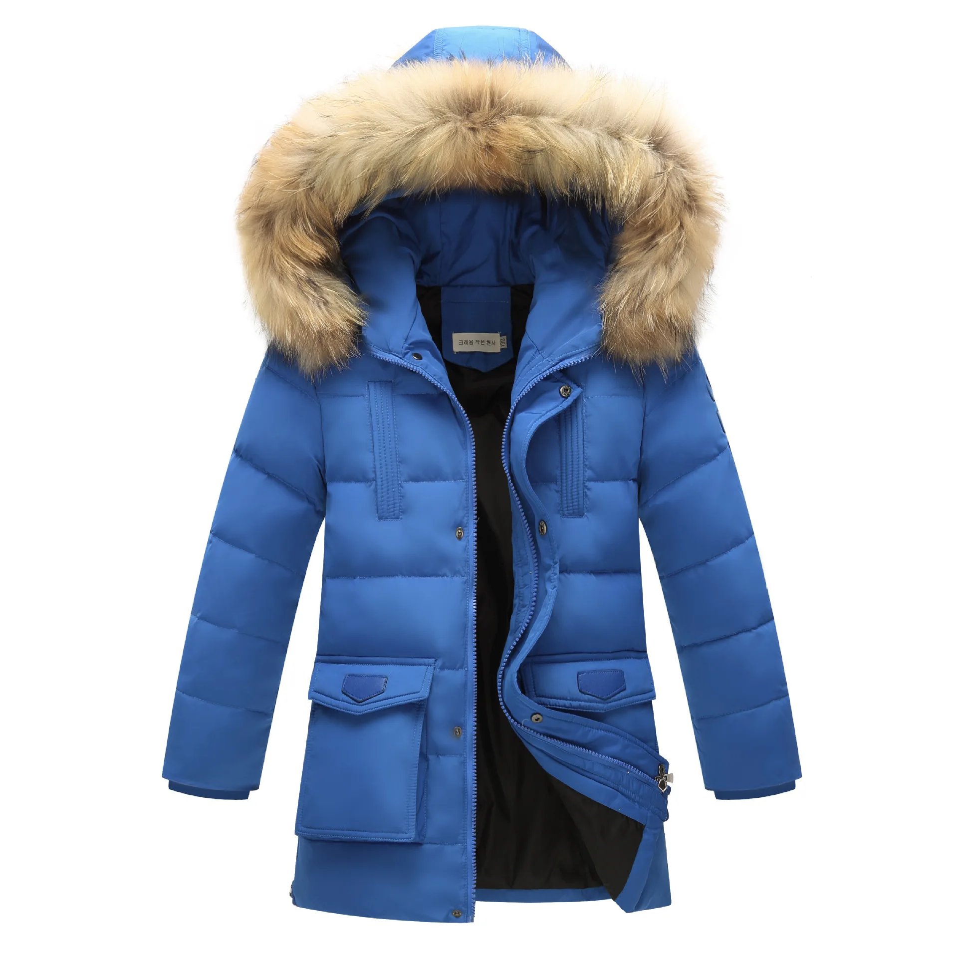 

2016 children down jacket Korean boy big wear down jacket in the long section of the baby down jacket