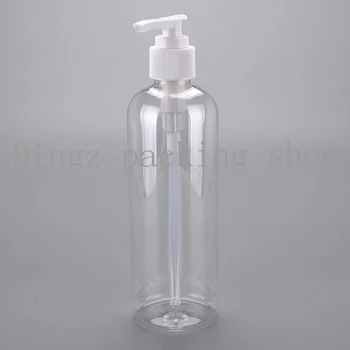 

Round Pet Detergent Plastic Cosmetic Lotion Bottle 300ml Plastic Dispenser Pump Bottle Empty Refillable Liquid Oil Body Bottles