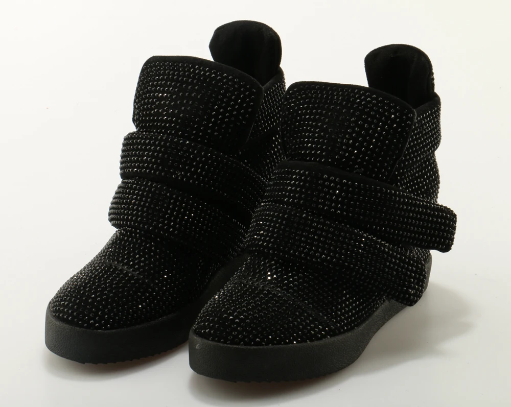 Zapatillas Deportivas Mujer кристаллы модные кроссовки на танкетке Gilitter полусапожки увеличивающая рост повседневная женская обувь