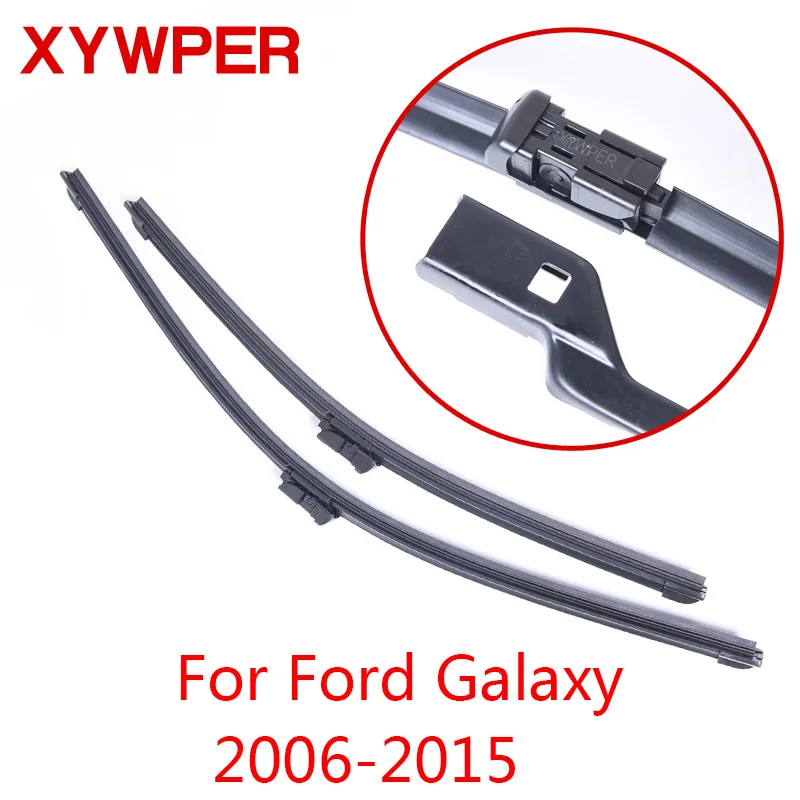 XYWPER стеклоочистителей для Ford Galaxy 2006 2007 2008 2009 2010 2011 2012 2013 3"& 26" автомобильные аксессуары из мягкой резины