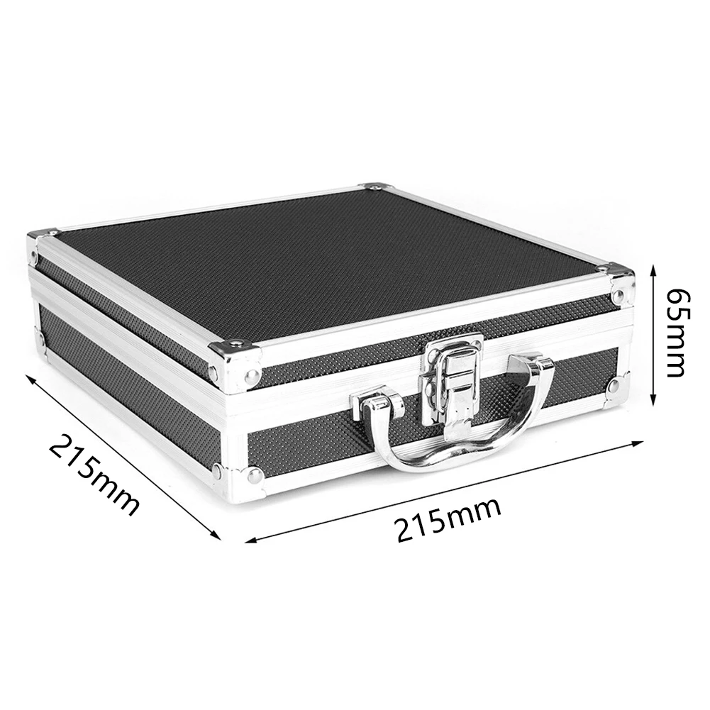 

Portable Storage Organiser Aluminum Alloy Hard Carry Lightweight Tool Box Sturdy Magic Props Durable Carry Case Travel Practical