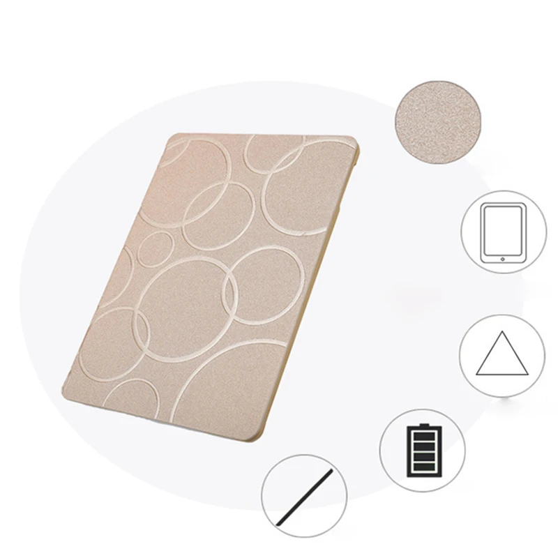 Estuches for Ipad 2018 Case PU Leather Ultra Slim Adjustable Angle Ring Smart Tablet Stand Cover for Apple Gadget A1893 A1954 Estuches for Ipad 2018 Case PU Leather Ultra Slim Adjustable Angle Ring Smart Tablet Stand Cover for Apple Gadget A1893 A1954