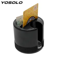 YOSOLO Fenda Assento Caixa de Armazenamento de Carro Slot Para Cartão Coin Titular Container Organizador Estiva Tidying Acessórios Interiores Do Carro-styling
