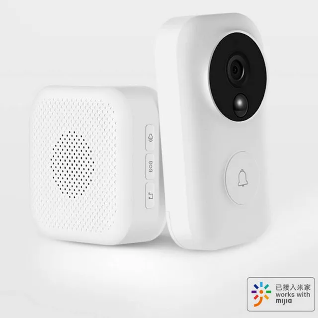 Xiaomi Zero AI распознавание лица 720P ИК ночного видения видео дверной звонок набор обнаружения движения SMS Push домофон Облачное хранилище - Цвет: Doorbell set