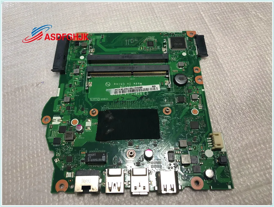

For Acer Aspire ES1-572 Series Laptop Motherboard i3-7100U Processor 2.4ghz NBGKQ11001 B5W11 LA-E061P Free Shippin TESED OK