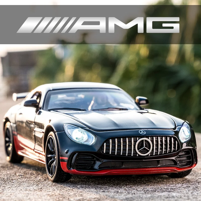 

1:32 Die Cast Models Cars Electric scale models of automobiles Alloy Vehicle Toys for Children Benz AMG GT Sport Car gld3