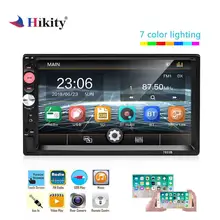 Hikity 2 Din Car Radio 7 Touch Screen Bluetooth FM Autoradio Car Multimedia Player Support Mirror