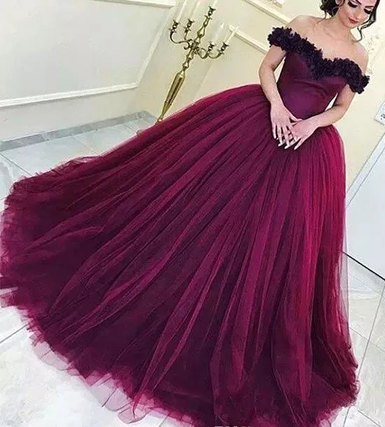 wine colored quinceanera dresses