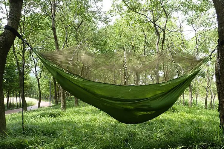 Outdoor double couple hammock ultra-light color anti-mosquito anti-rollover hammock double Mosquito Net Hammock free shipping Outdoor double couple hammock ultra-light color anti-mosquito anti-rollover hammock double Mosquito Net Hammock free shipping