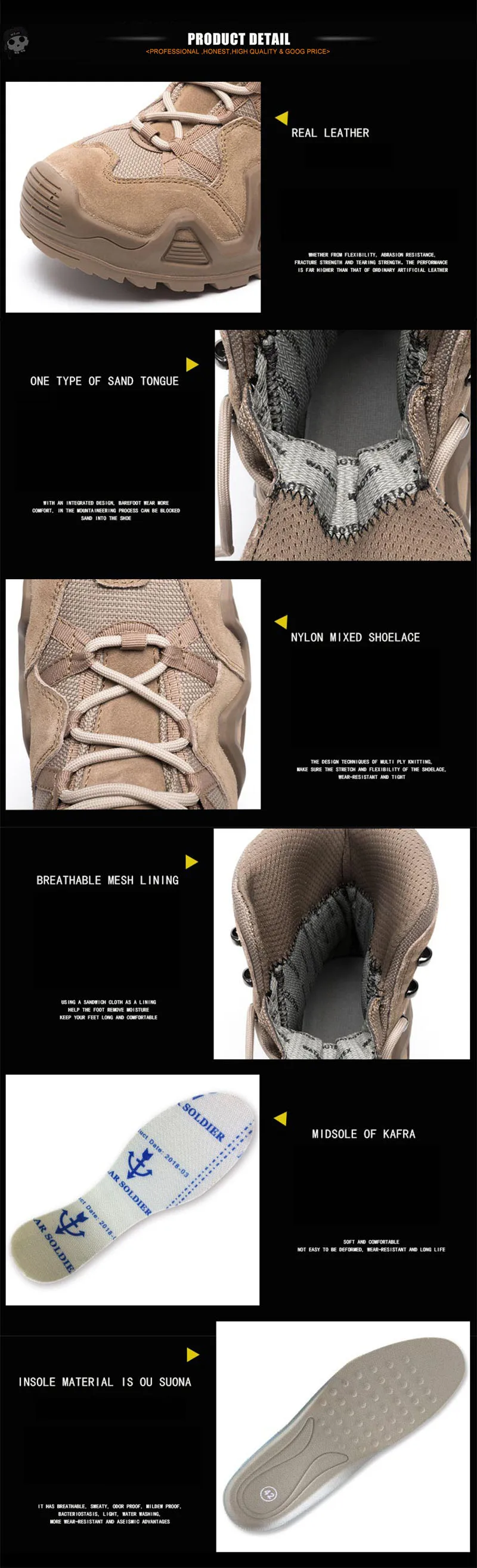 WZJP уличные спортивные тактические горные альпинистские ботинки мужские износостойкие ботинки Нескользящие походные и треккинговые ботинки для пеших прогулок