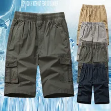 Мужские летние модные хлопковые Повседневные Брюки Для гарго, потертые укороченные брюки, шорты для мужчин, горячая Распродажа, повседневные мужские качественные