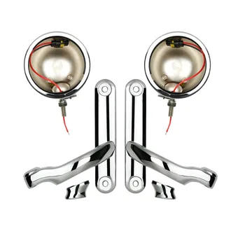 

4.5" 4 1/2 inch Brackets Bucket For Street Glide Electra Glide 4.5" LED Auxiliary Lighting