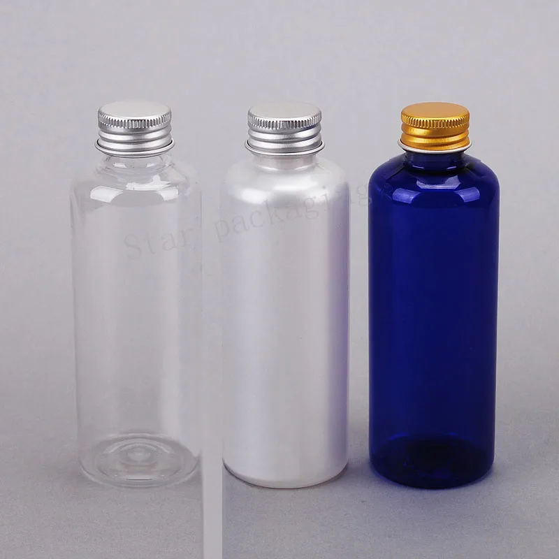 

30pcs 150ml Empty Plastic Cosmetic Packaging Bottle clear,There Are Three Kinds of Color of The Lid 150cc Capacity of Container