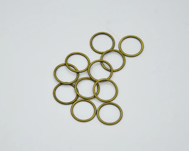 180pcs size 10mm anti brass color high quality brass plated metal 10mm size