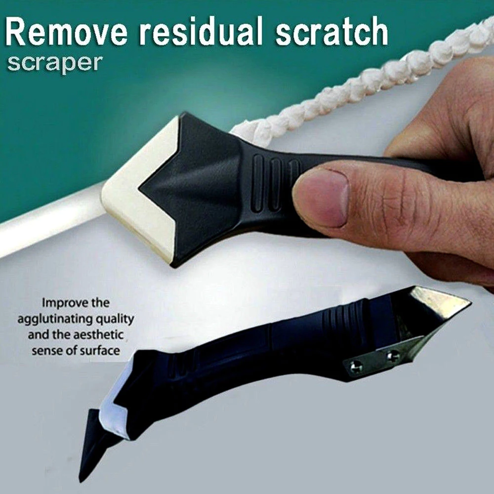 

Useful 3 in 1 Multifunctional Silicone Remover Caulk Finisher Sealant Smooth Scraper Grout Kit Tools wholesale drop shipping