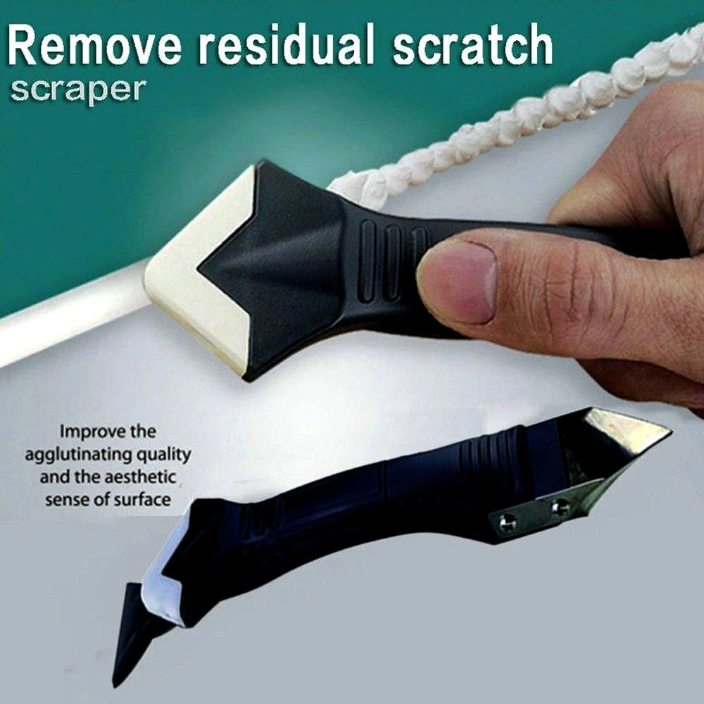 3 In1 Silicone Remover Caulk Finisher Sealant Smooth Scraper Grout Tool Set HOT