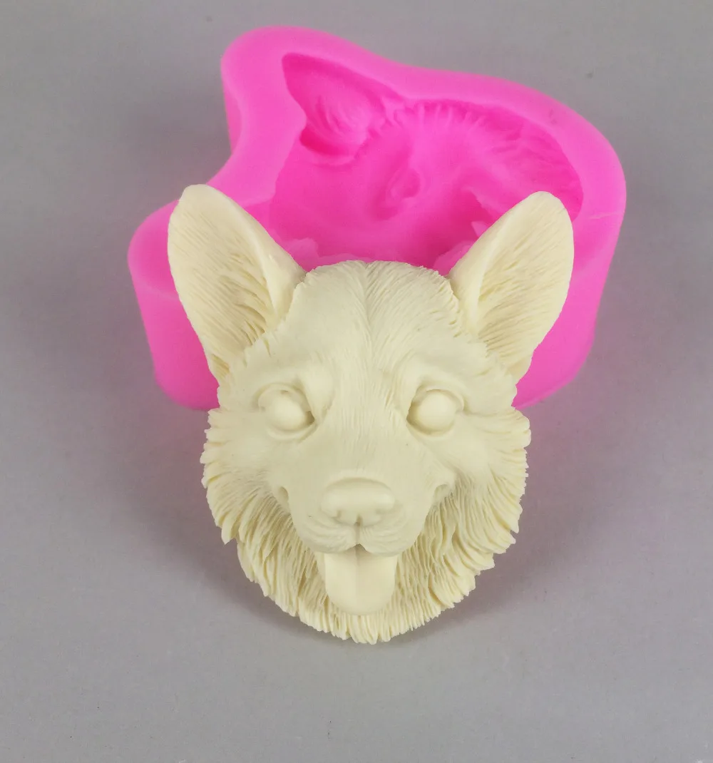 

Luyou 3D dogs shape silicone fondant cake decorating mold chocolate polymer clay mould animal cake tool for bakeware FM1531