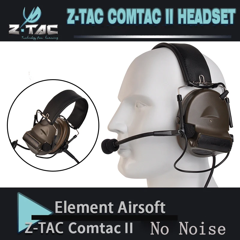 Z-tac tactical comtac II peltor Наушники Без функции шумоподавления Коммуникационный наушник новая версия Z151