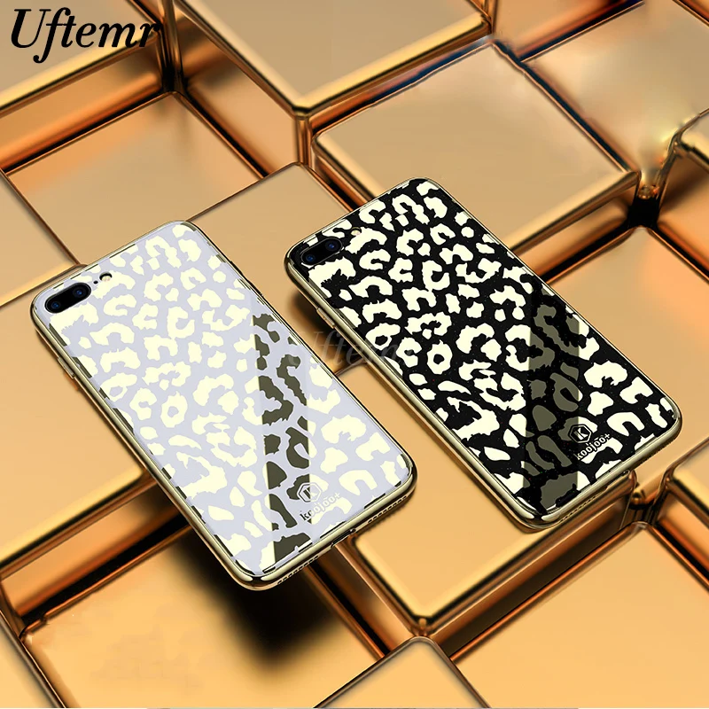 

Phone Case for IPhone 6 6s 7 8 Plus Cover Shining Glitter Leopard Spot Soft TPU Silicone Frame Case for IPhone X XS MAX XR Cover