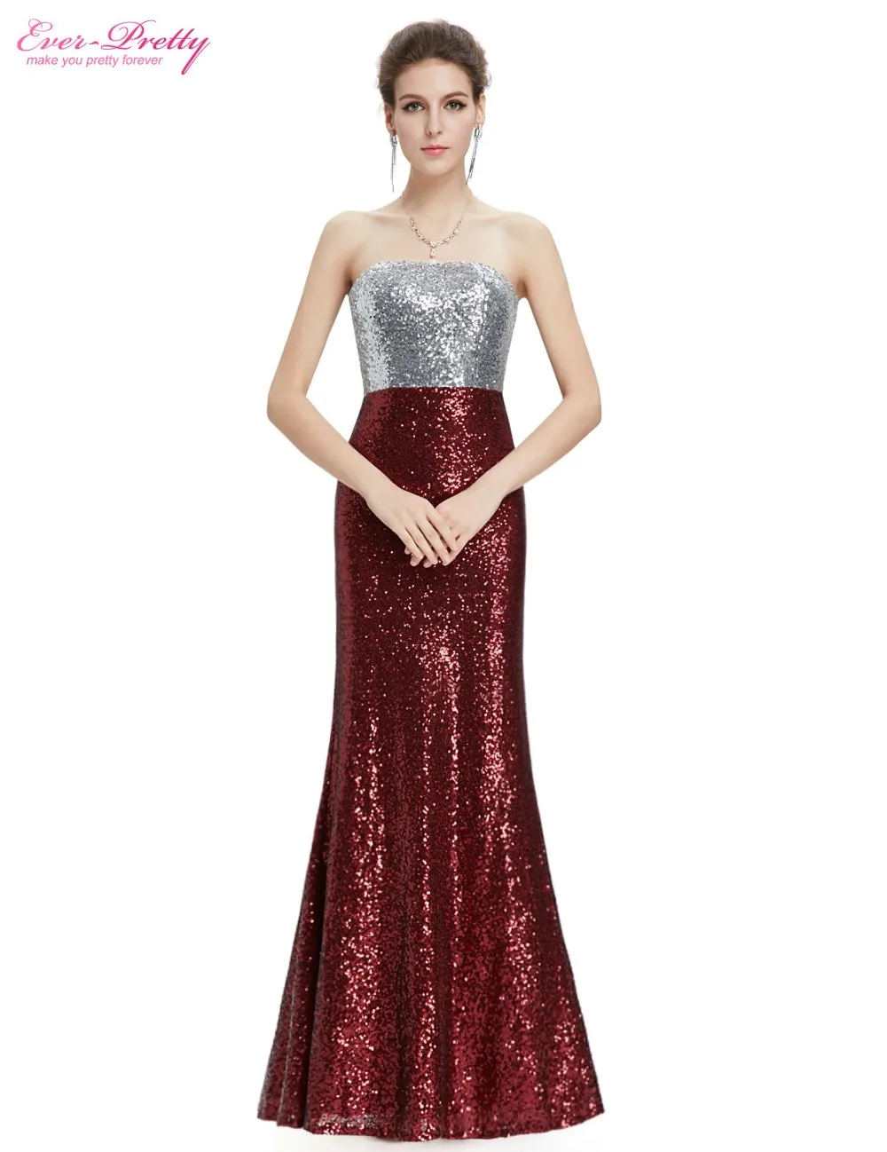 Buy Cheap Prom Dresses New Arrival Women Strapless Flare Sequins Long Elegant Sexy On Line Evening Party HE08372SB 2017 Prom Dresses