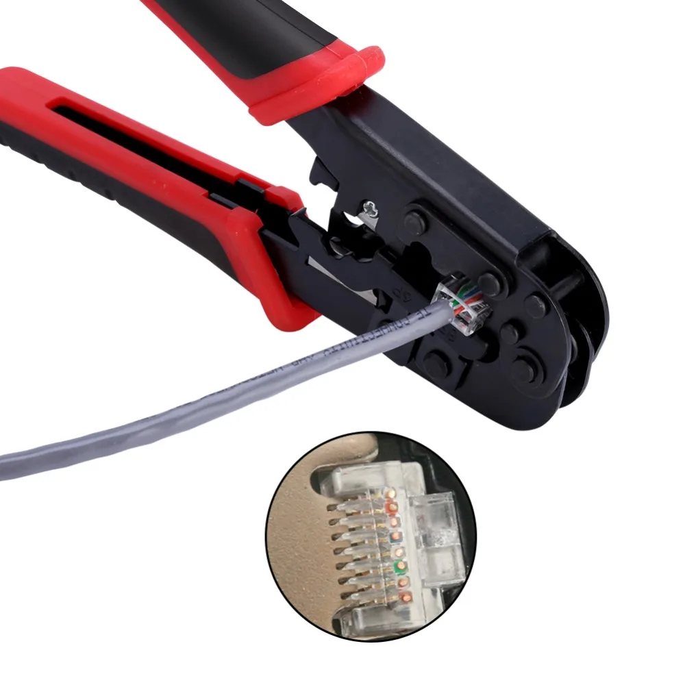 Обжимной инструмент для обрезки сетевых кабелей обжимной RJ45 RJ12 RJ11 8P/6P/4P