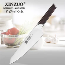 XINZUO 8 Chef Knife DIN 1 4116 Stainless Steel Germany Kitchen Knives Cutting Peeler Vegetable Knife