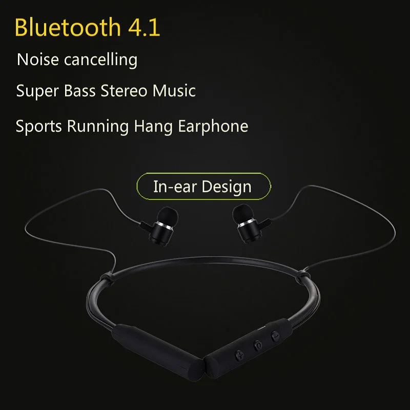 Xctaea Беспроводная Связь Bluetooth В Ухо Наушник Шейным Спорт Стерео Гарнитура Super Bass с