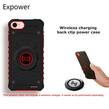 

Extpower 3100mAh Wireless Phone Battery Charger Case For iPhone 6 6s 7 8 Wireless Charging Power Bank For iPhone 6 6s 7 8 Plus
