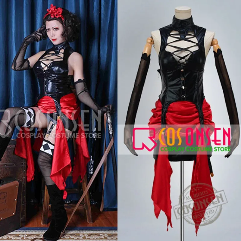 Костюм для косплея COSPLAYONSEN Kuroshitsuji Черный Батлер цирковое платье в виде зверя