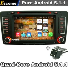 7″ 2 din Pure Android 5.1 Car DVD Player For Skoda Octavia 2012 2013 Yeti With Rear View Camera Radio GPS Navigation
