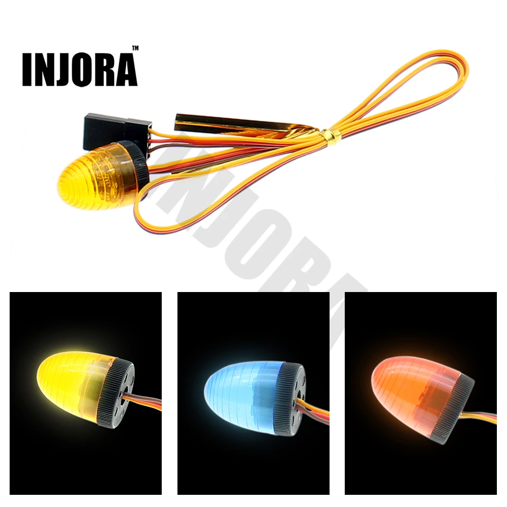 

INJORA 5 Modes Available Ultra Bright LED Lights Lamp for 1/10 TRAXXAS HSP RC Car Axial SCX10 1:14 Tamiya Tractor Truck