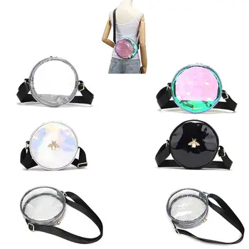 

2019 Women Transparent Fashion Holographic Shoulder Crossbody Bag Tote Hologram Handbag Purse 19x5cm NoEnName_Null