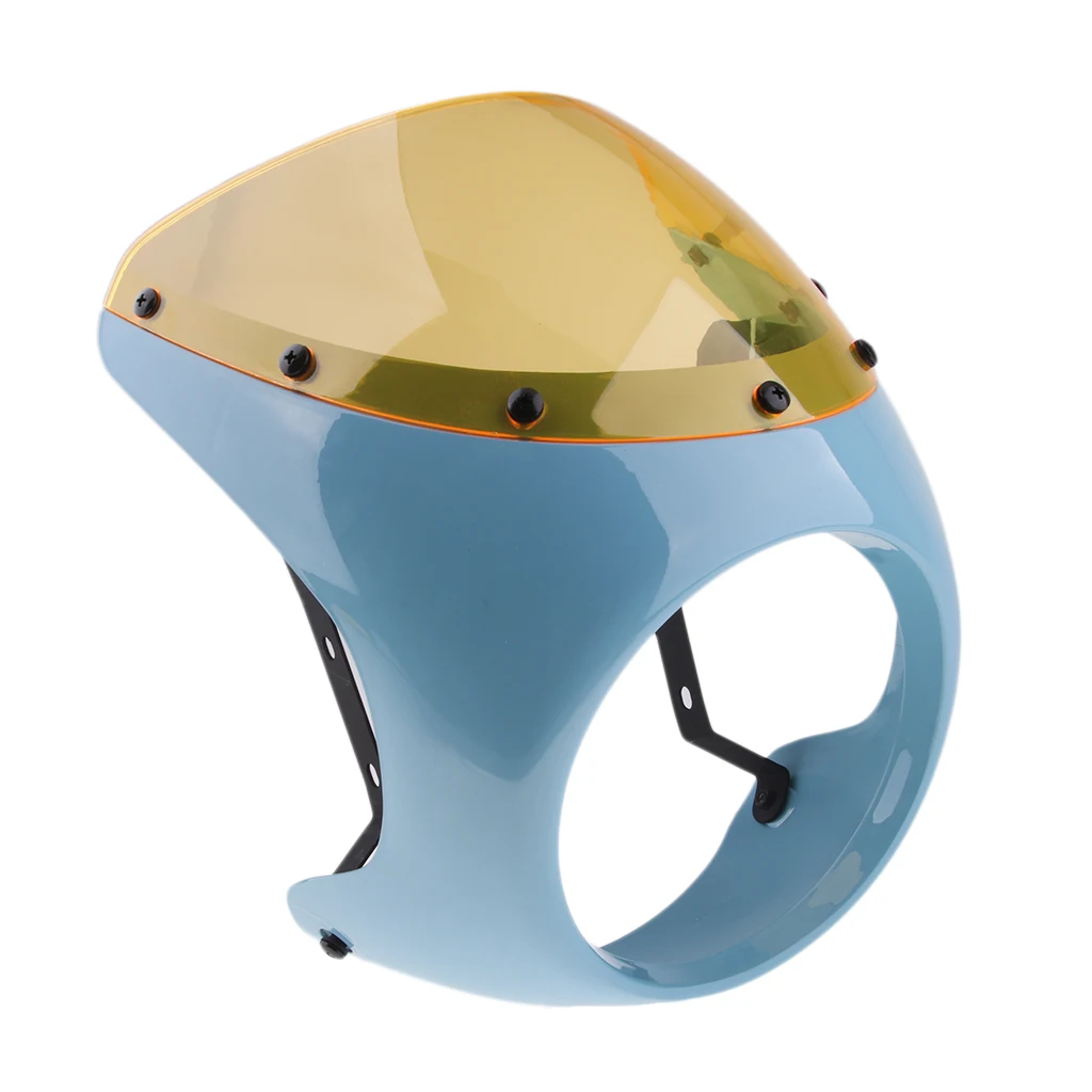 

7 Inch Headlight Fairing Wind Screen Plastic Cover for Retro Cafe Racer