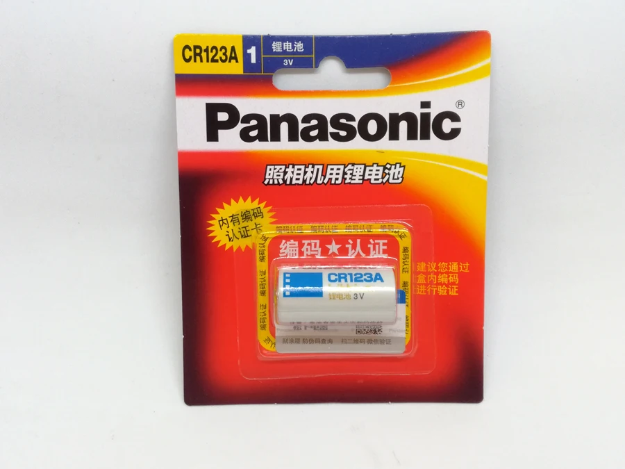 2 упак./лот Panasonic CR123A CR17345 3V литиевая Батарея Камера Non-аккумуляторные батареи CR 123A