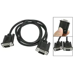 Горячее предложение компьютер мужчинами 15 Pin VGA M/M кабель шнур черный 1,0 м