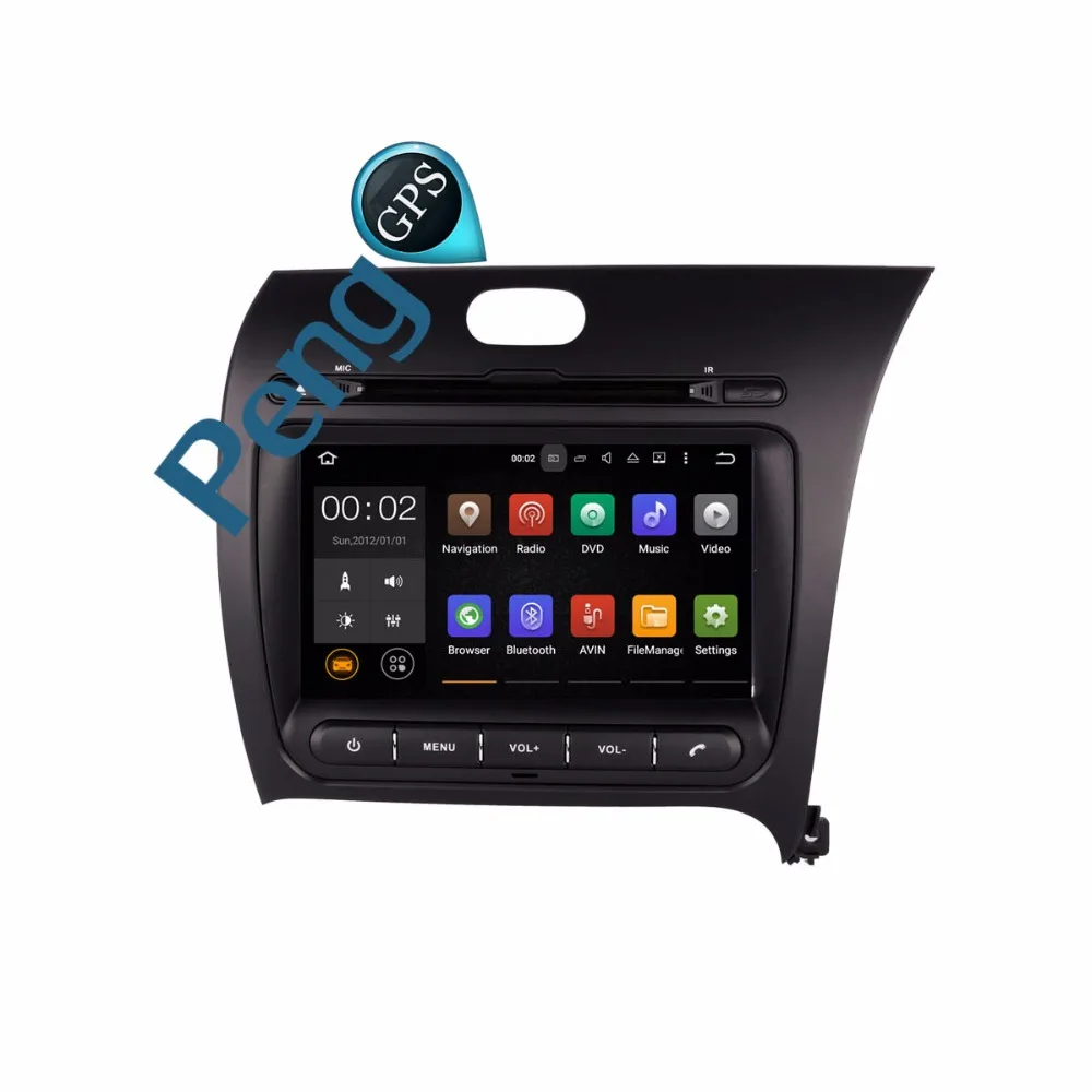 Excellent 8 Core 2 Din Android 8.0 CD DVD Player Car Radio for Kia Cerato K3 Forte 2013-2016 GPS Navigation Left/Right Hand Drive Stereo 1