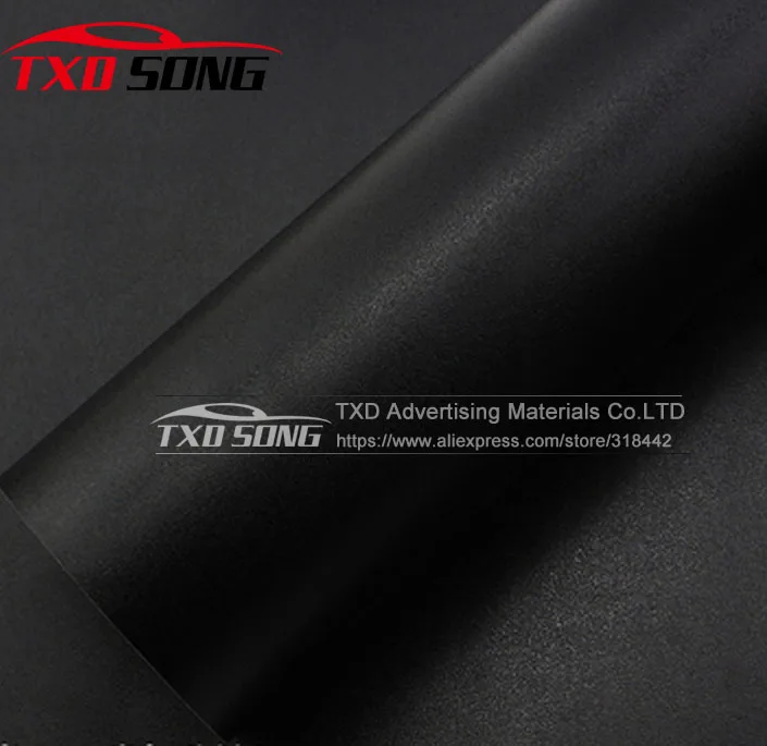  Free shipping Matte frosted black Car Wrap Vinyl Film Frosted matt car sticker with air free bubble