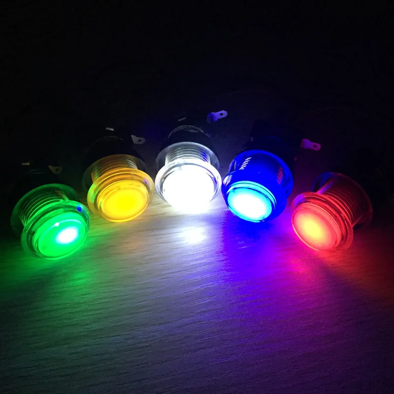 Аркадная игра 5v/12v светодиодный кнопочный с подсветкой микропереключателем для